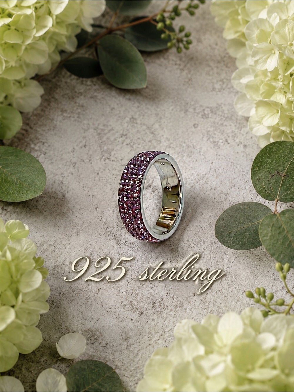RESTOCKED❤️Sterling Silver Swarovski Lite Amy Pavé Crystal Ring